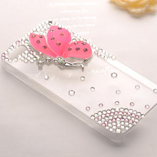 Fit-to-Kill Butterfly Diamond iPhone5 Case Pink - One Size