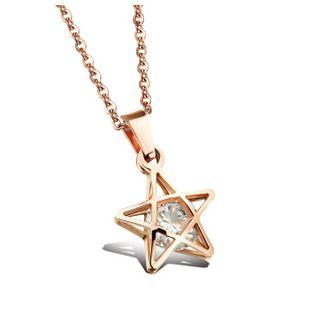 Tenri Star Rhinestone Necklace