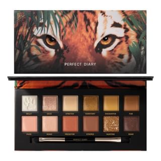 Perfect Diary - Explorer Eyeshadow Palette - Tiger #02 Tiger - 14G