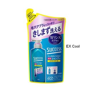 Kao - Success Shampoo Smooth Wash EX Cool - 320ml Refill
