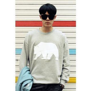 Ohkkage Fleece-Lined Printing T-Shirt