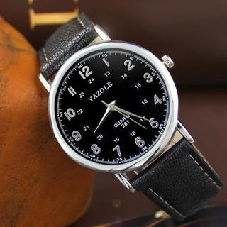 Chic Hours Watches Faux-Leather Strap Watch