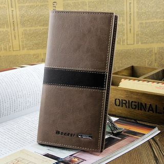 Yiku Genuine Leather Long Wallet