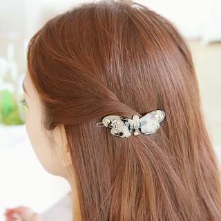 soo n soo Rhinestone-Trim Butterfly Hair Pin