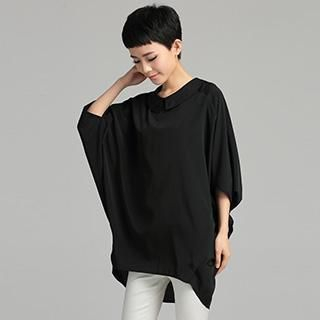 OnceFeel Elbow-Sleeve Blouse