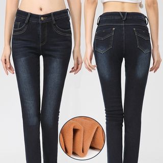 HotBlock Fleece-lined Skinny Jeans