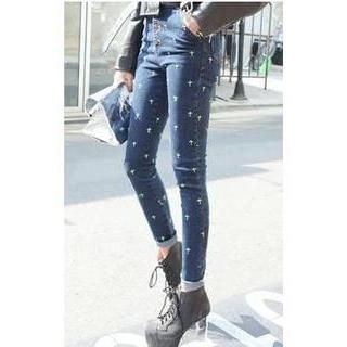 Sienne Embroidered Skinny Jeans