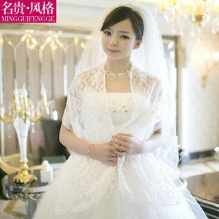 Luxury Style Lace Perforated Wedding Cardigan