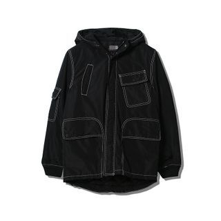Kith&Kin Hooded Contrast Trim Jacket