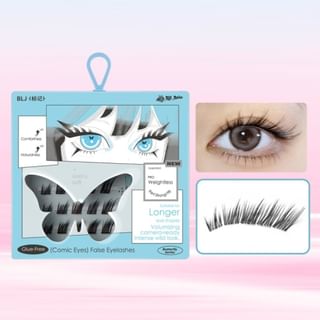 Blj - Comic Eyes Glue-Free False Eyelashes - Hd04 #Hd04 Miss Wavy (9-13Mm)