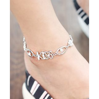 Miss21 Korea Lettering Chain Anklet