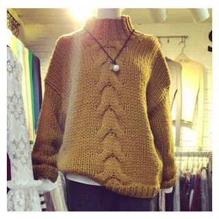 MATO Ribbed Cable Knit Sweater