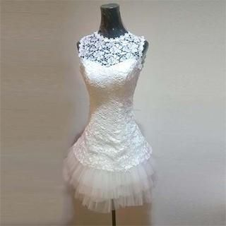 Bridal Workshop Sleeveless Lace Party Dress