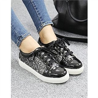 Reneve Toe-Cap Embroidered Sneakers