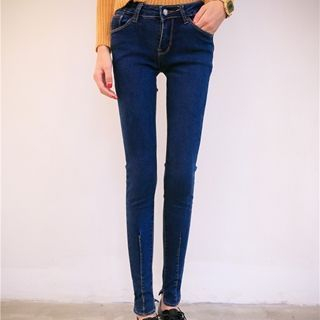 Athena Seam-Front Skinny Jeans
