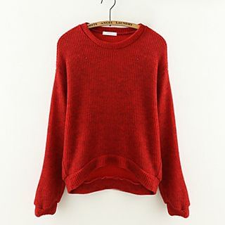 Meimei Plain Knit Pullover