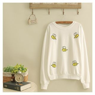 Kirito Embroidered Bee Pullover