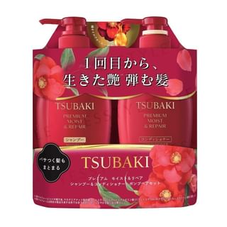 Shiseido - Tsubaki Premium Moist & Repair Shampoo & Conditioner Set 450ml x 2
