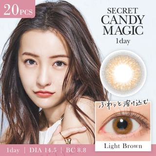 Candy Magic - Secret Candy Magic 1 Day Color Lens Light Brown 20 pcs P-3.00 (20 pcs)