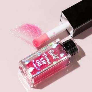 Rude Cosmetics - Lip Oil Massage Tinted & Plumping Lip Oil - 5 Colors Oasis - 4ml