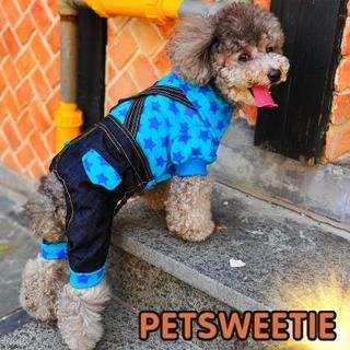 Pet Sweetie Dog Star Pattern Jumpsuit