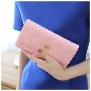 Rinka Doll Crown Accent Long Wallet