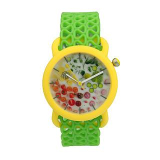 Moment Watches BE HEALTHY Time to Cherry-sh! Strap Watch