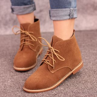 IYATO Lace-Up Ankle Boots