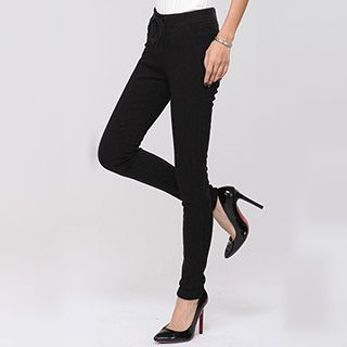 yuffi Elastic-Waist Slim-Fit Jeans