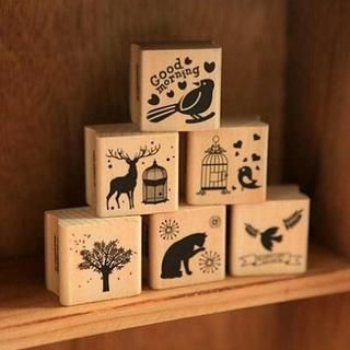 MissYou Forest Wooden Stamp