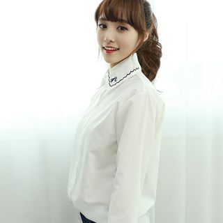 Dodostyle Embroided Collar Shirt