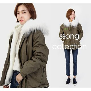 ssongbyssong Faux-Fur Padded Jacket