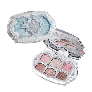 Flower Knows - Snow Ballet Six-Color Satin Makeup Palette - 3 Types 01 Music Box - 6.5g