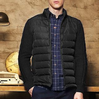 WOOD SOON Stand-collar Padded Coat