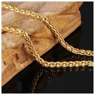 Tenri Gold Stainless Steel Chain Necklace
