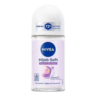 Nivea - Hijab Soft Bright & Shaveless Vitamin C & Pearl Extract Deodorant Roll On 50Ml