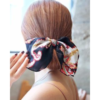 Miss21 Korea Printed Ribbon Hair Pin