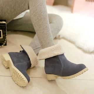 Pangmama Fleece-Lined Short Boots