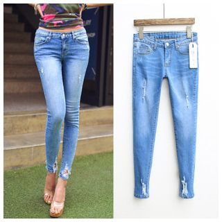 Ashlee Distressed Skinny Jeans