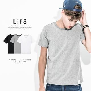 Life 8 Short Sleeved Plain T-shirt