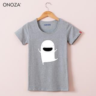 Onoza Short-Sleeve Monster-Print T-Shirt