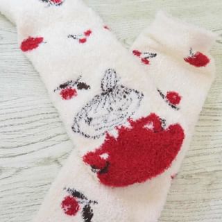 MOOMIN Fluffy Socks FRUITY 23-25cm