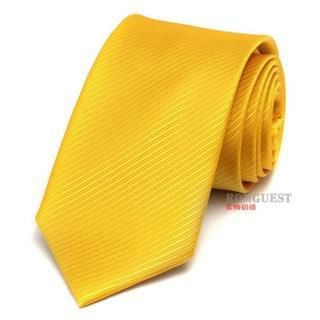 Romguest Striped Necktie Yellow - One Size