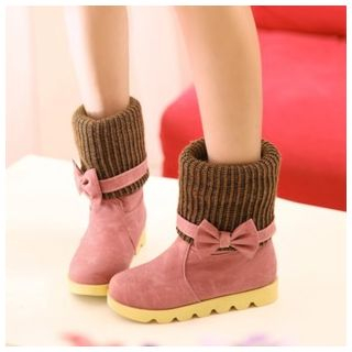 CITTA Bow Short Snow Boots