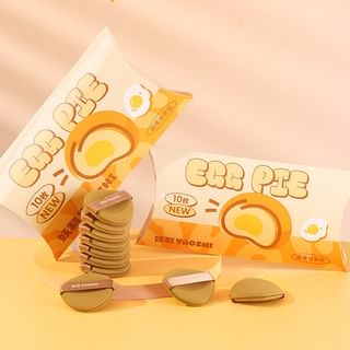 Yaozhi - Crazy Egg Yolk Pie Powder Puff Set Egg Yolk Pie - 10Pcs