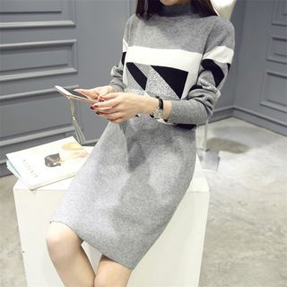 Weaverbird Print Sweater Dress