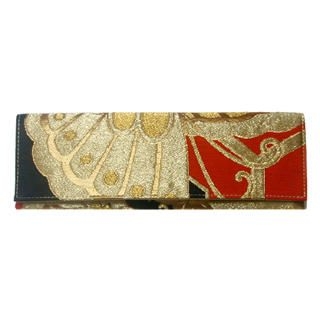 Gold Kiku .1 Wristlet Obi Clutch