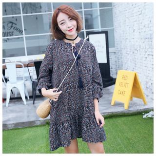 Sens Collection Long-Sleeve Floral Dress