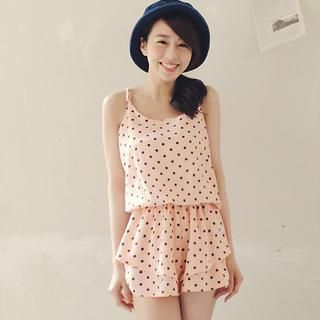 Tokyo Fashion Dotted Ruffle Playsuit