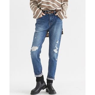 Someday, if Distressed Baggy-Fit Jeans